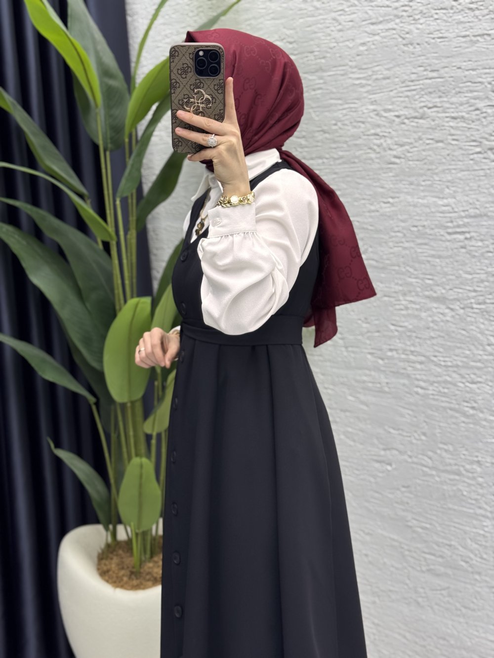 Kübra Jile Tesettür Giyim-Siyah - Görsel 3