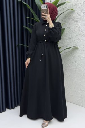 Ayben Elbise Tesettür Giyim-Siyah