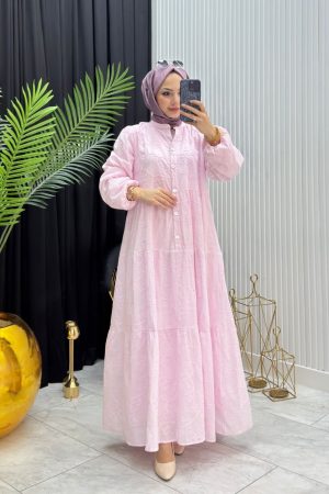 Selen Elbise Pembe