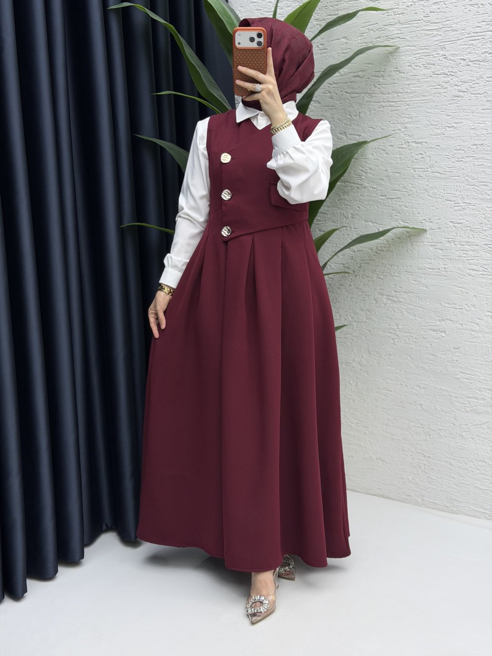 Afitap Jile Tesettür Giyim-Bordo
