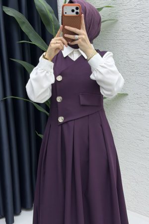 Afitap Jile Tesettür Giyim-Mürdüm