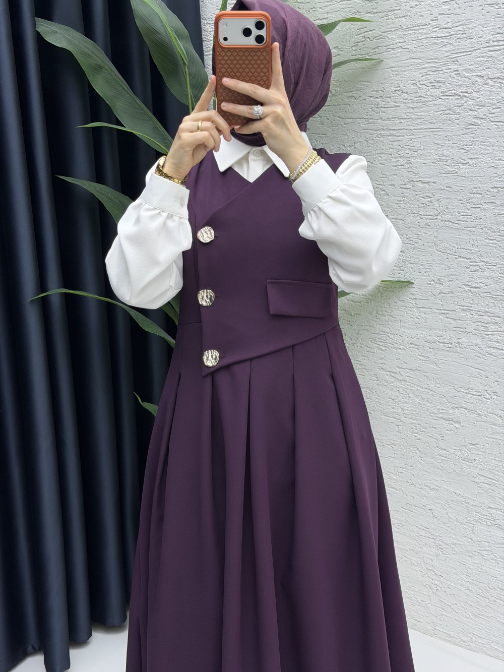 Afitap Jile Tesettür Giyim-Mürdüm